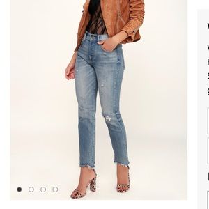 Pistola nico distressed mom jeans